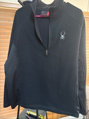 Spyder Men's Black Half-Zip Performance Pullover